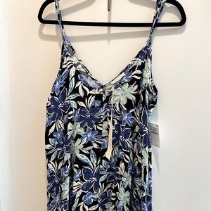 Love Stitch Maxi, Black/ Mint Flowers